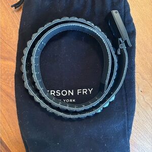 Emerson Fry Stud Black Leather Belt